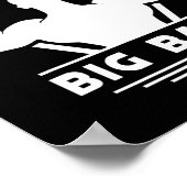 Big Back Certified Big Back Design Bodybuilding Poster (Ecke)