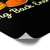 Big Back Energy Funny Thanksgiving Dinner Turkey L Poster (Ecke)