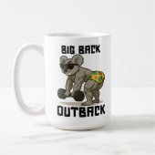 Big Back Outback – Funny Koala Gym Deadlift Design Kaffeetasse (Links)
