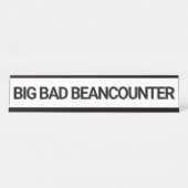 Big Bad Beancounter Funny CPA Buchhalter Schreibtischnamensplakette (Vorderseite )