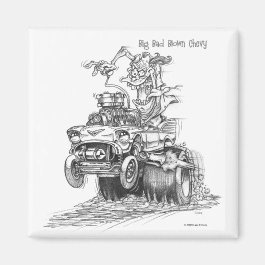 Big Bad Blown Chevy Magnet (Vorne)