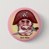 Big Bad Monkey Pirate Button (Vorderseite)