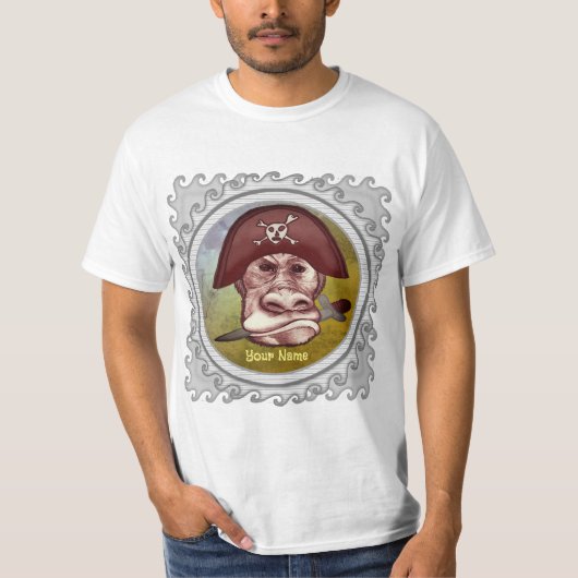 Big Bad Monkey Pirate T-Shirt (Vorderseite)