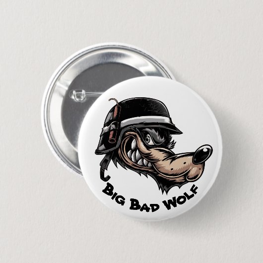 Big Bad Wolf Button (Vorne & Hinten)