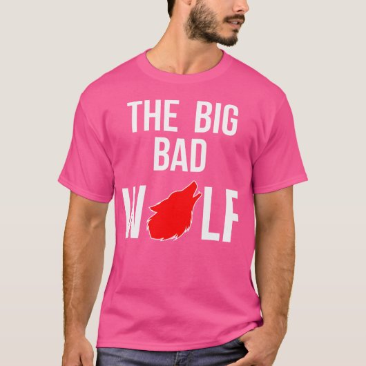 Big Bad Wolf Easy Werewolf Halloween T-Shirt (Vorderseite)