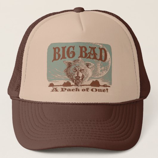 Big Bad Wolf Gear von Mudge Studios Truckerkappe (Vorderseite)