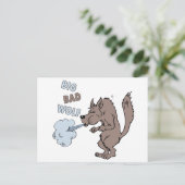 Big Bad Wolf Postkarte (Stehend Vorderseite)