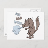 Big Bad Wolf Postkarte (Vorne/Hinten)