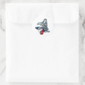 Big Bad Wolf Runder Aufkleber (Tasche)