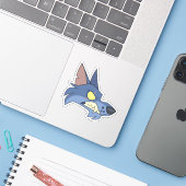 Big Bad Wolf Sticker (Laptop mit iPhone)