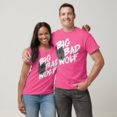 Big Bad Wolf Wolf Face Funny Wolf T-Shirt (Unisex)