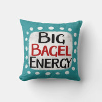 Big Bagel Energy Throw Kissen