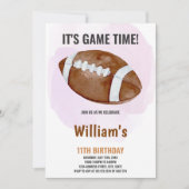 Big Ball Football Einladung zum Geburtstag (Vorderseite)