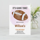 Big Ball Football Einladung zum Geburtstag (Stehend Vorderseite)