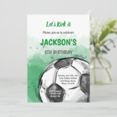 Big Ball Sports Party Design Einladung (Stehend Vorderseite)