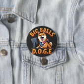 Big Balls Doge Department of Government Efficiency Button (Beispiel)