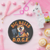 Big Balls Doge Department of Government Efficiency Pappteller (Party)