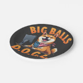 Big Balls Doge Department of Government Efficiency Pappteller (Schrägansicht)