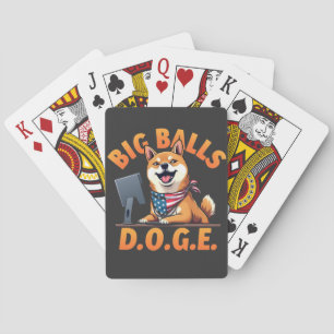 Big Balls Doge Department of Government Efficiency Spielkarten