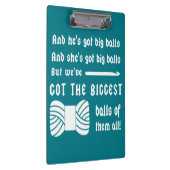 Big Balls of Yarn ・ Crochet Crafts {Dark} Klemmbrett (Rechts)