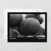 Big Balls Skulptur Postkarte (Vorne/Hinten)