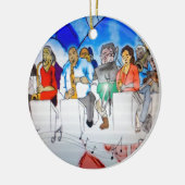 Big Band-Musik Keramik Ornament (Links)