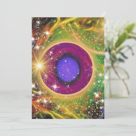 Big Bang Feiertagskarte (Stehend Vorderseite)