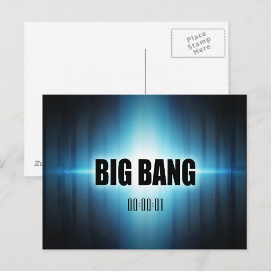 Big Bang Postkarte (Vorne/Hinten)