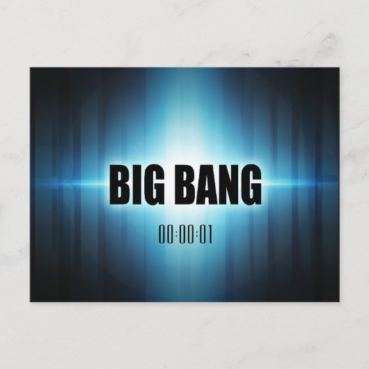 Big Bang Postkarte (Vorderseite)
