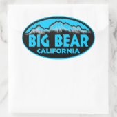 Big Bar California Oval Aufkleber (Tasche)