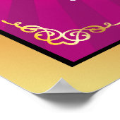 Big Bash Pink Sweet 16 Willkommenspopster Poster (Ecke)