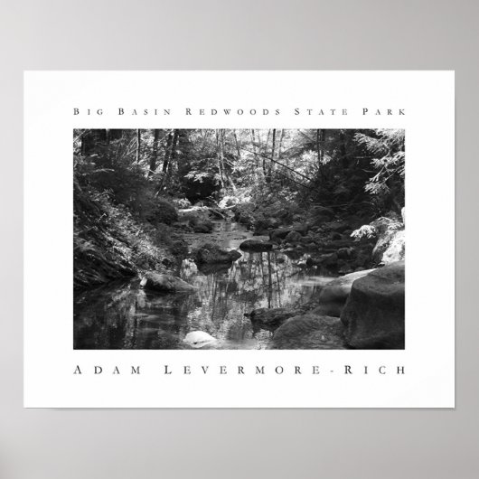 Big Basin Redwoods State Park Poster (Vorne)