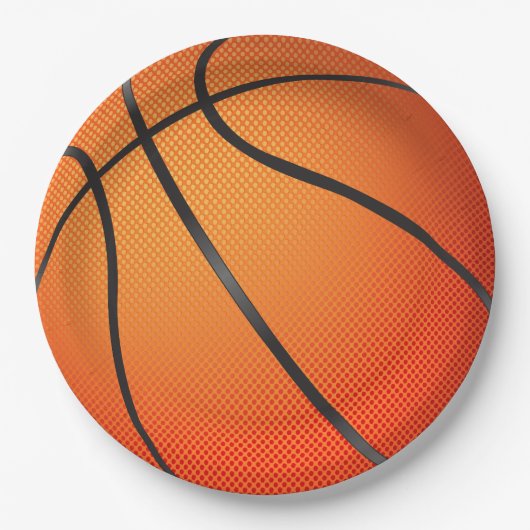 Big Basketball Pappteller (Vorderseite)
