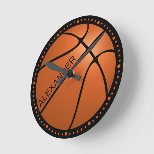Big Basketball personalisieren Uhr (Winkel)
