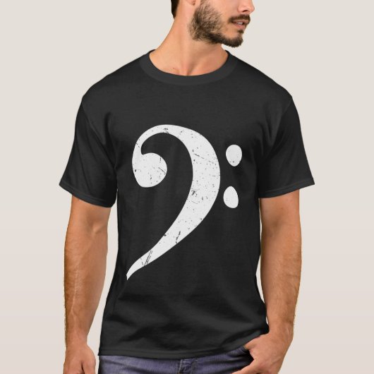 Big Bass Clef Bassist T-Shirt (Vorderseite)