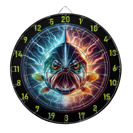 Big Bass Dart Board Adventure Design Dartscheibe (vorne)