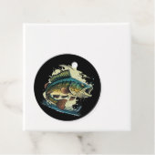 Big-Bass-Fisch-Vektor-Cartoon-T-Shirt-Big-Bass-Fis Geschenkanhänger (Beispiel)