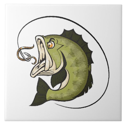 Big Bass Mouth Fliese (Vorderseite)