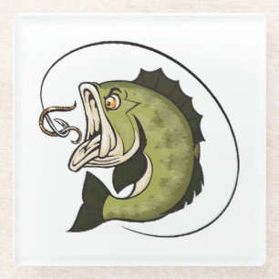 Big Bass Mouth Glasuntersetzer