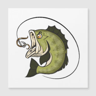 Big Bass Mouth Magnetkarte