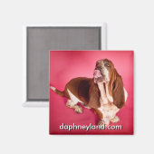 Big Basset Kiss Magnet (Vorderseite/Rückseite)