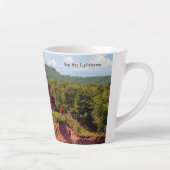 Big Bay Lighthouse aus Wasser Latte Tasse (Rechts)