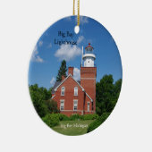 Big Bay Lighthouse-Ornament Keramik Ornament (Rechts)