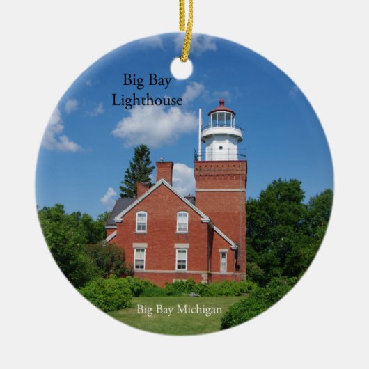 Big Bay Lighthouse-Ornament Keramik Ornament (Vorne)