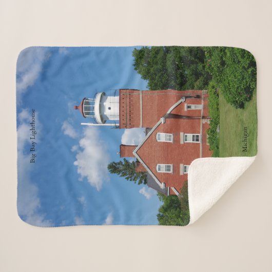 Big Bay Lighthouse Sherpa-Decke Sherpadecke (Vorderseite (Horizontal))