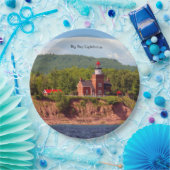 Big Bay Lighthouse von der Wasserpapiertafel Pappteller (Party)