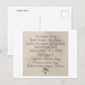 Big Bay Madeline Island Words Postcard Postkarte (Vorne/Hinten)
