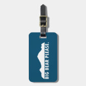 Big Bear bitte Gepäckanhänger (Vorderseite vertikal)