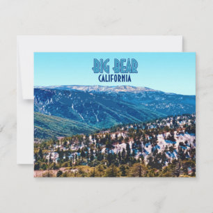 Big Bear California Berge Vintage-Flatcard