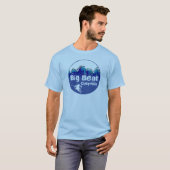 Big Bear California blauer Skier Typ Tee (Vorne ganz)
